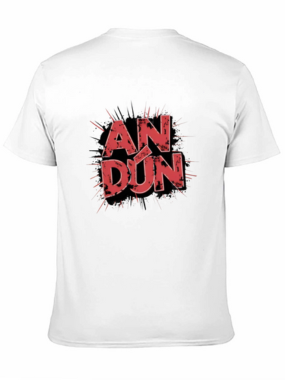 AN DÚN Graphic T-Shirt - Stylish Black Tee