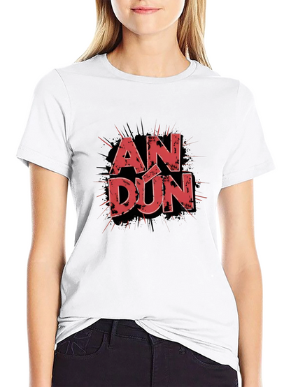 AN DÚN Graphic T-Shirt - Stylish Black Tee