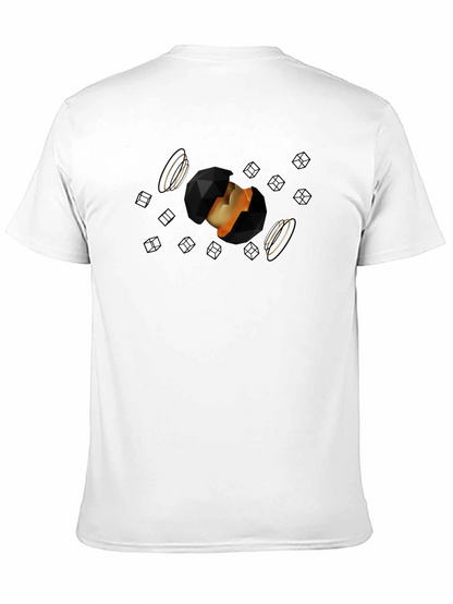 Abstract Orb Graphic Black T-Shirt