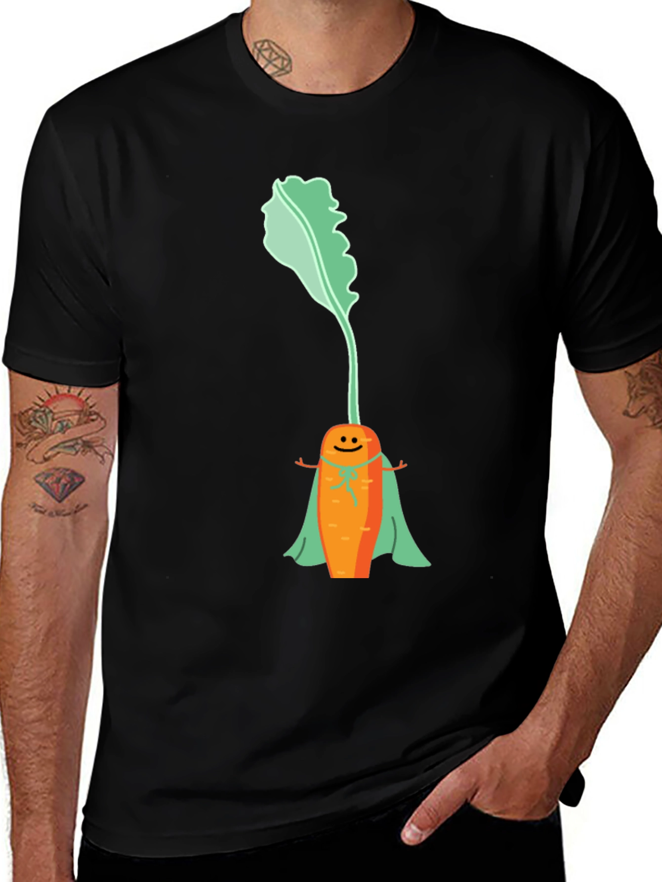 Superhero Carrot Graphic Tee