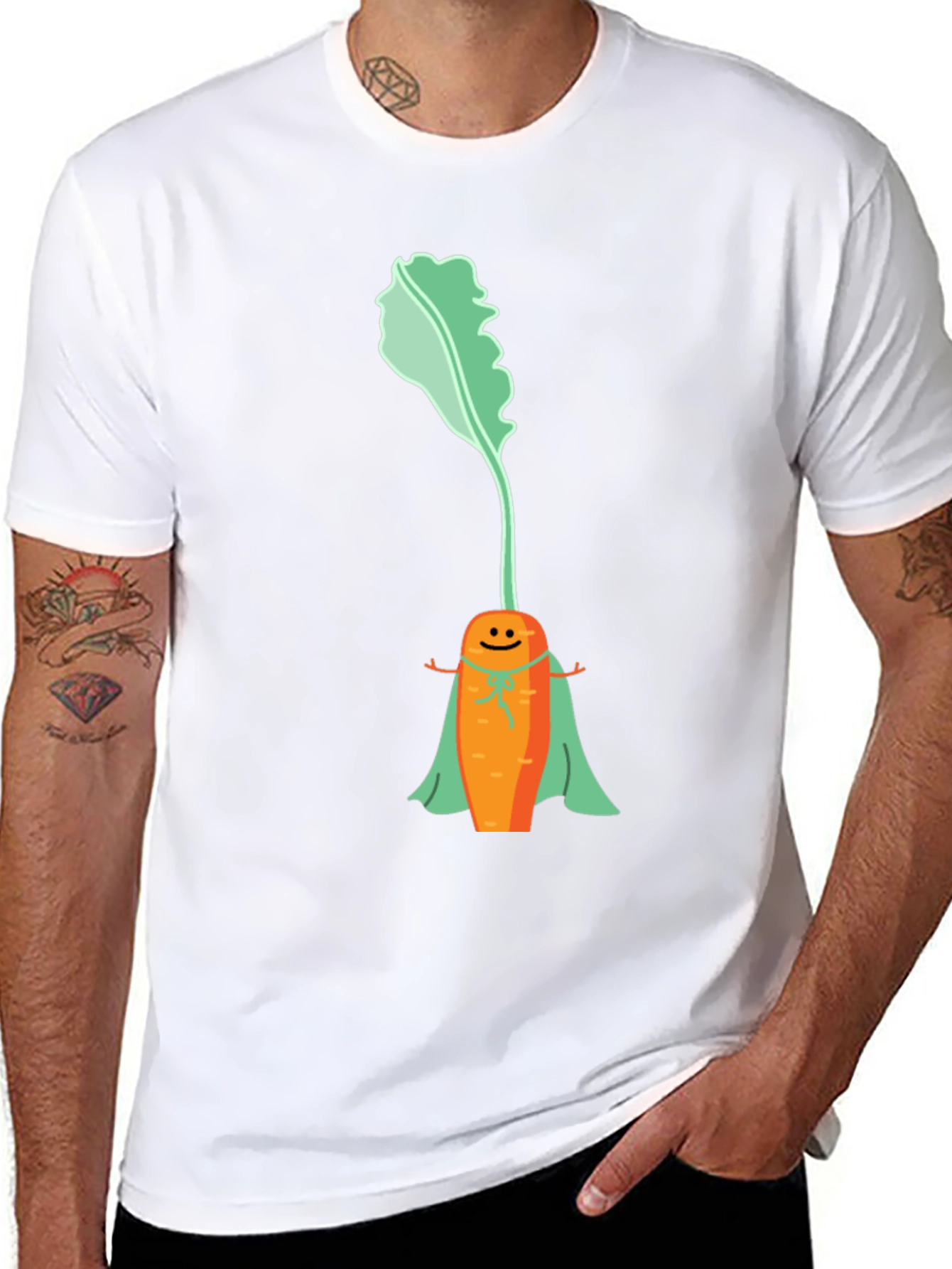 Superhero Carrot Graphic Tee