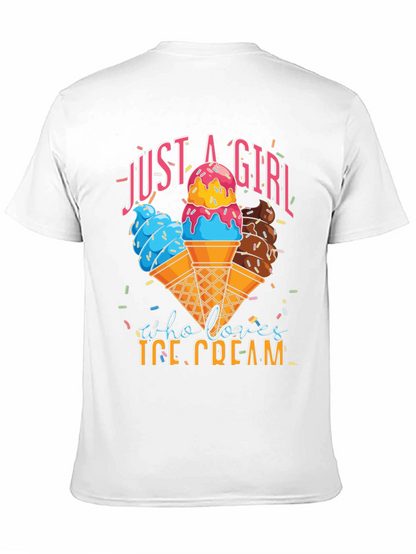 Just a Girl Who Loves Ice Cream T-Shirt