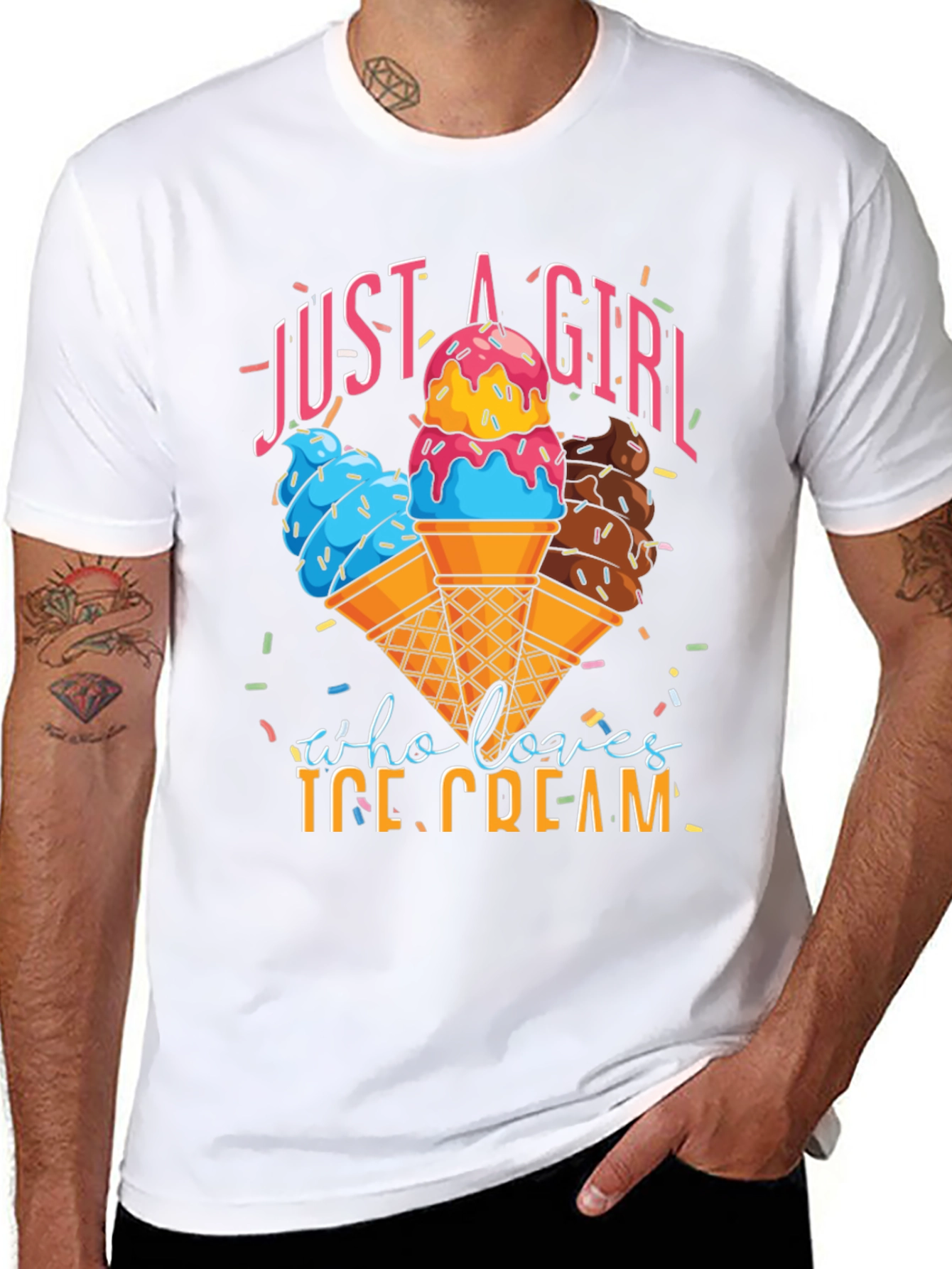Just a Girl Who Loves Ice Cream T-Shirt