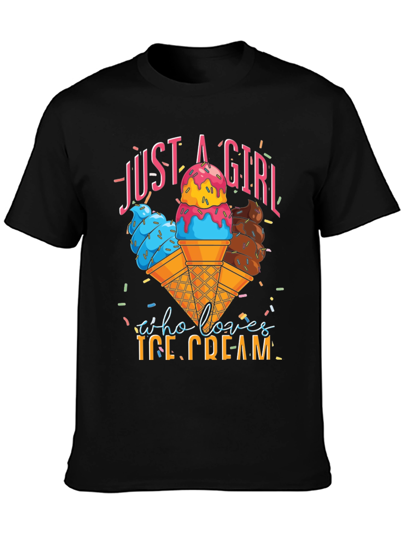 Just a Girl Who Loves Ice Cream T-Shirt