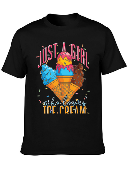 Just a Girl Who Loves Ice Cream T-Shirt