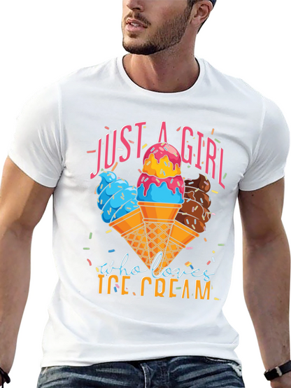 Just a Girl Who Loves Ice Cream T-Shirt