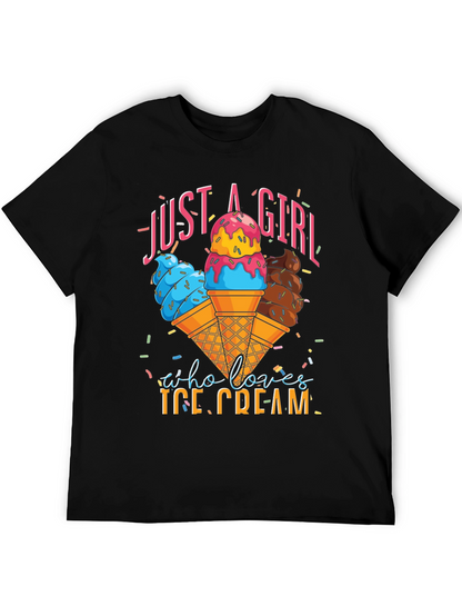 Just a Girl Who Loves Ice Cream T-Shirt
