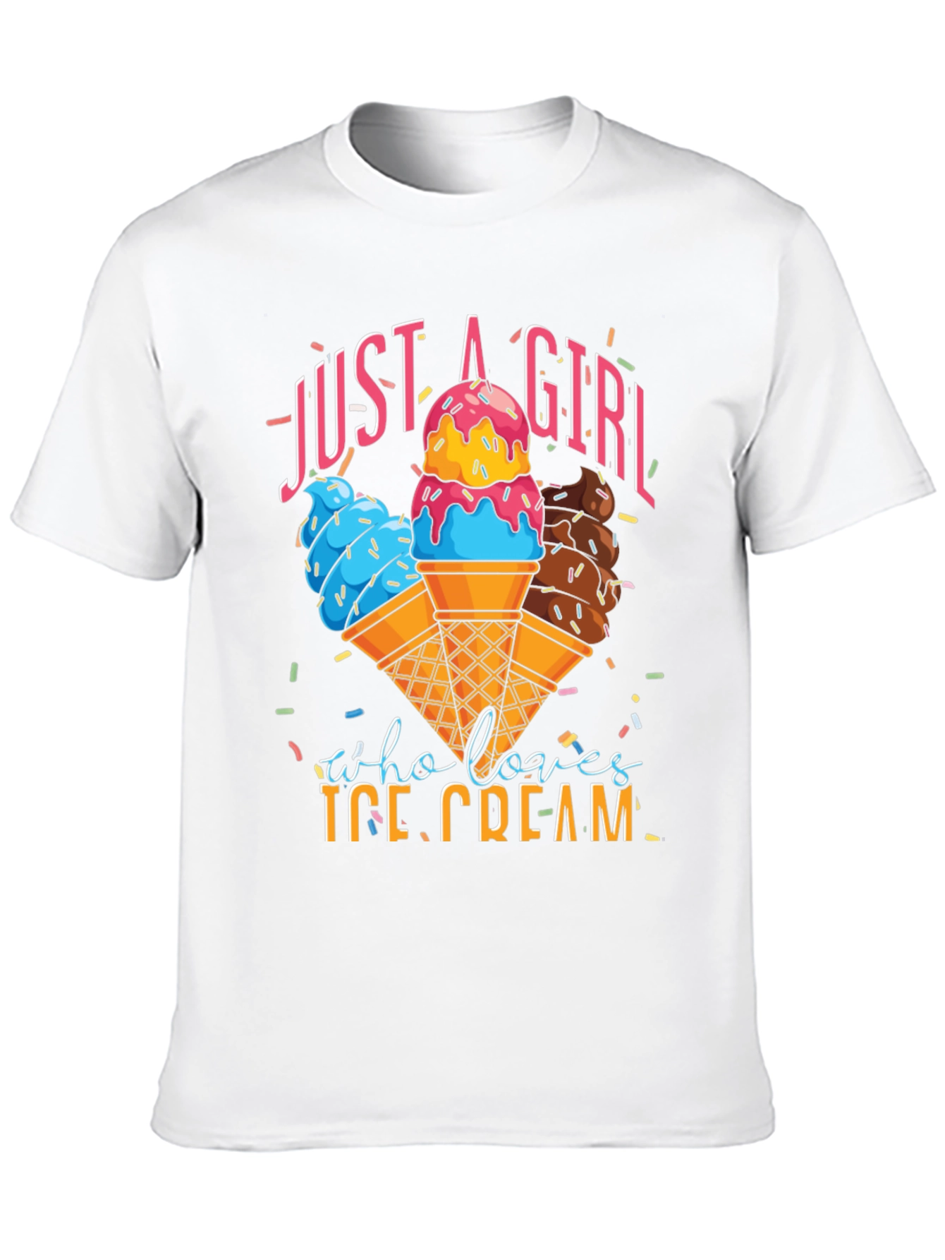 Just a Girl Who Loves Ice Cream T-Shirt