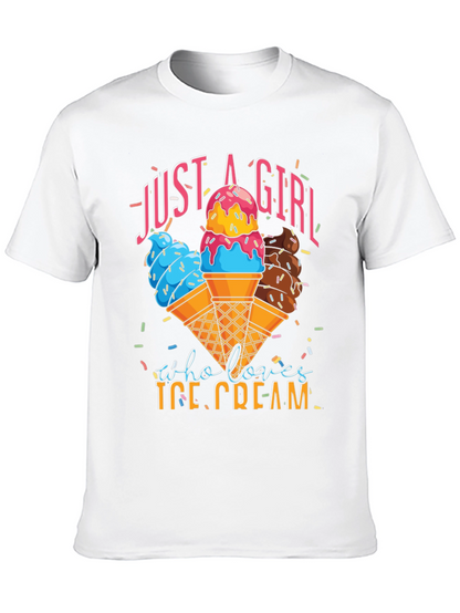 Just a Girl Who Loves Ice Cream T-Shirt