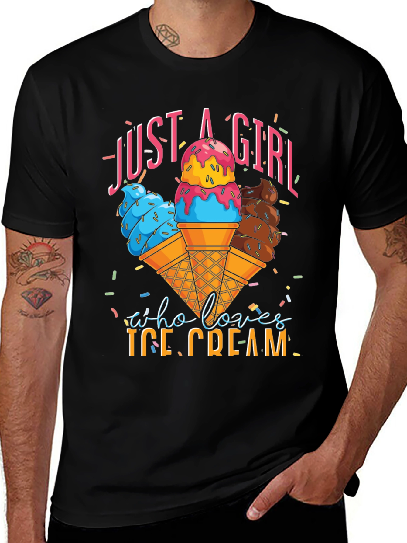 Just a Girl Who Loves Ice Cream T-Shirt