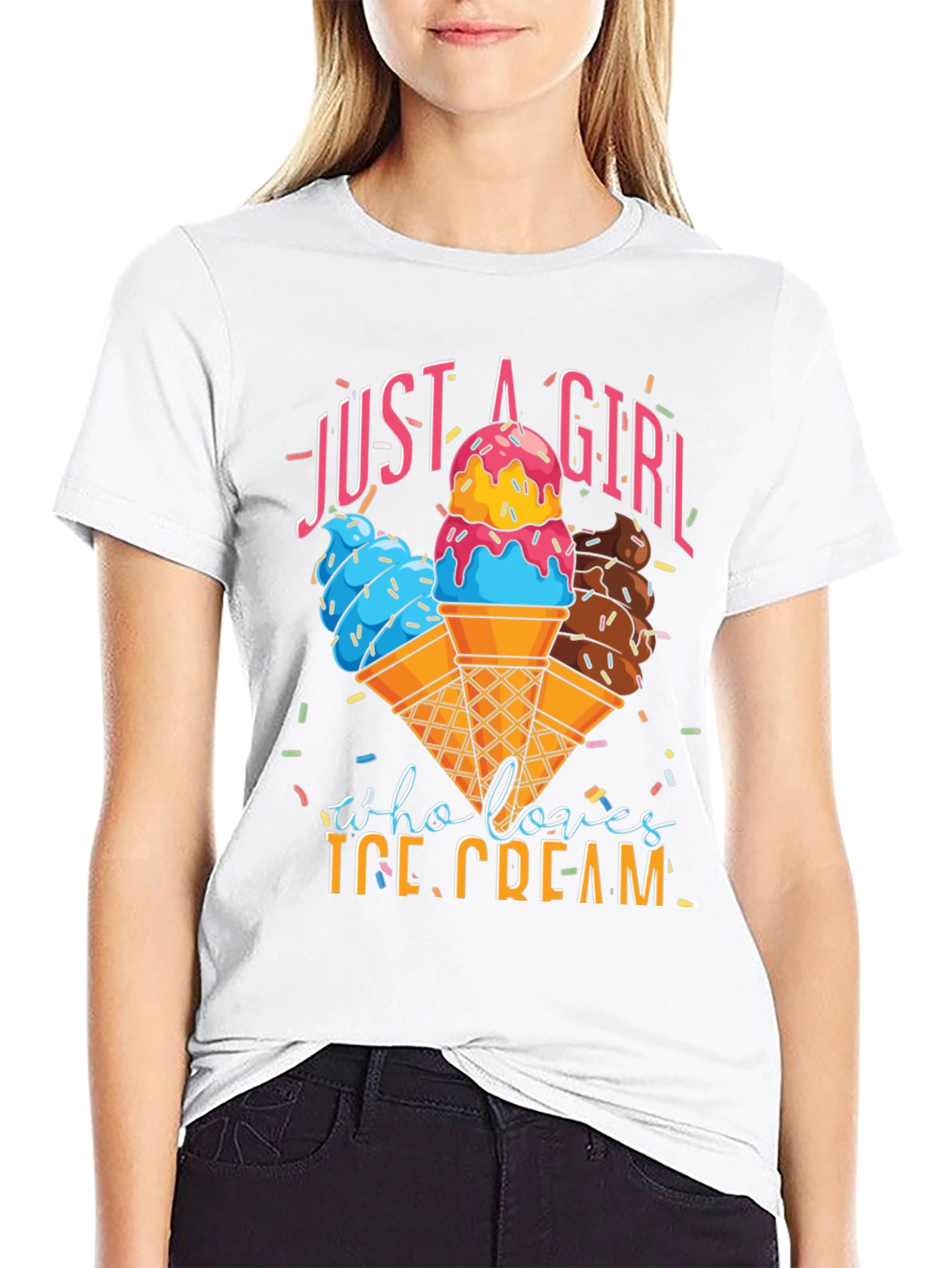 Just a Girl Who Loves Ice Cream T-Shirt