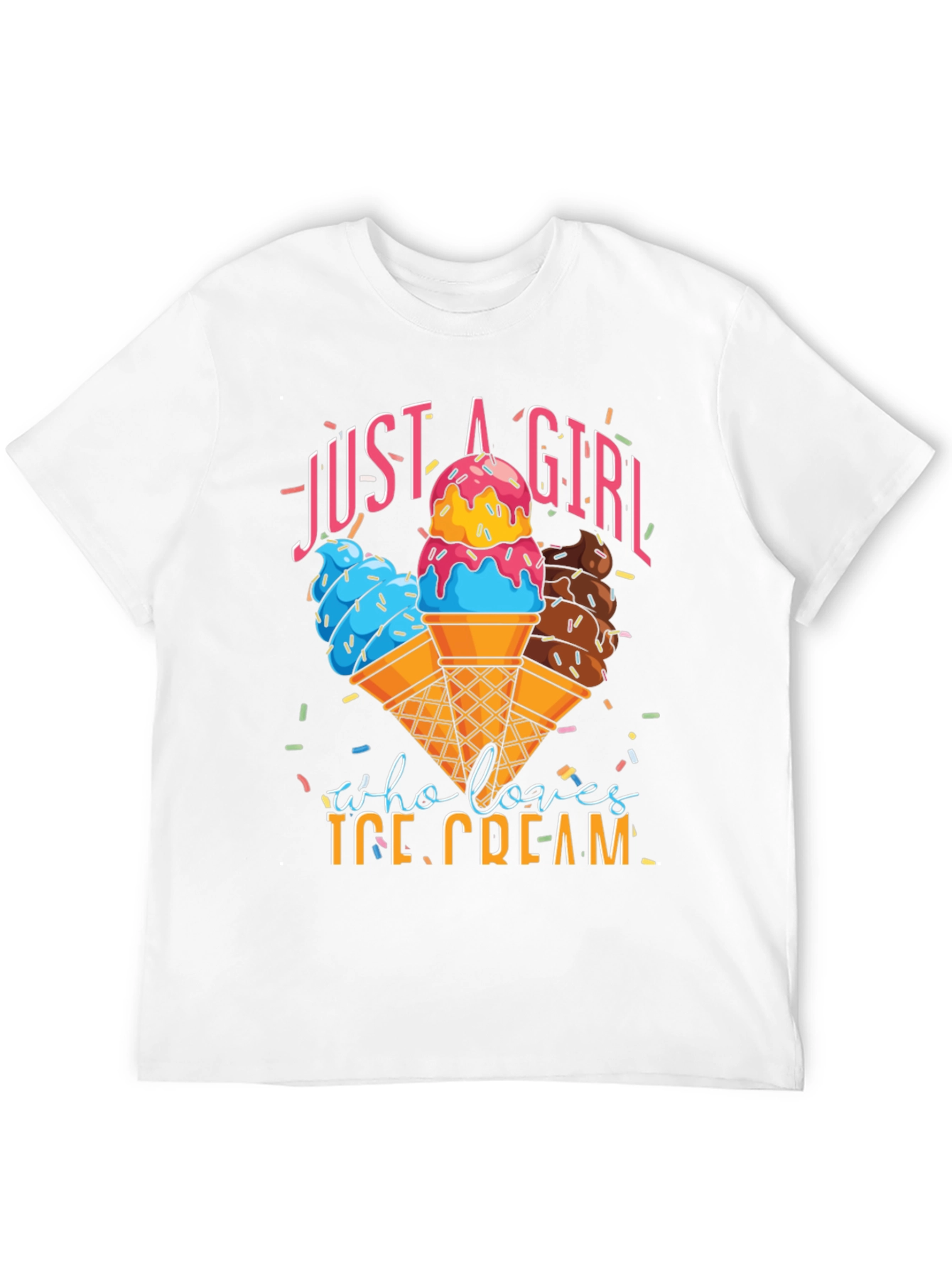 Just a Girl Who Loves Ice Cream T-Shirt