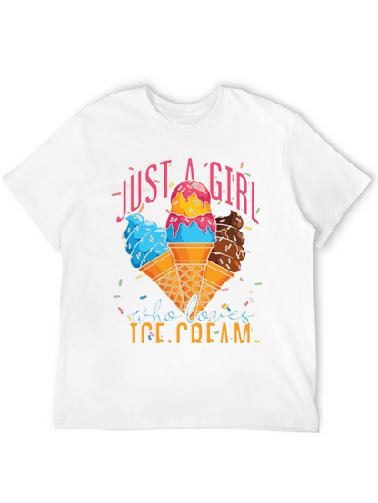 Just a Girl Who Loves Ice Cream T-Shirt
