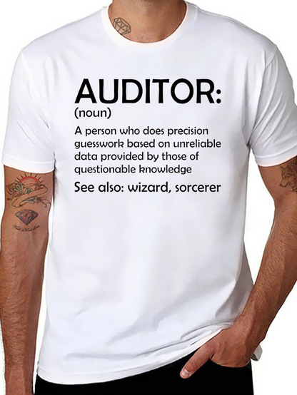 Auditor Definition Novelty T-Shirt - Funny Accountant Gift
