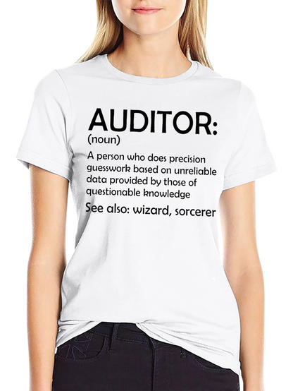 Auditor Definition Novelty T-Shirt - Funny Accountant Gift