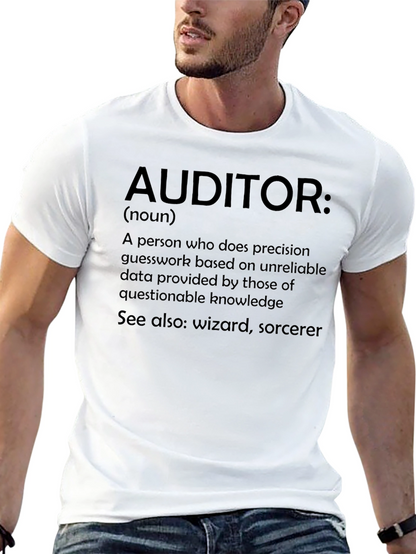 Auditor Definition Novelty T-Shirt - Funny Accountant Gift