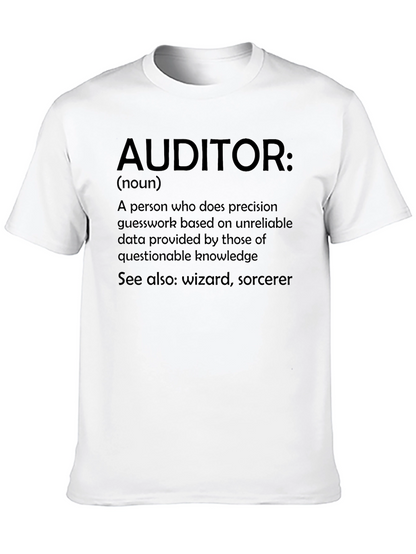 Auditor Definition Novelty T-Shirt - Funny Accountant Gift