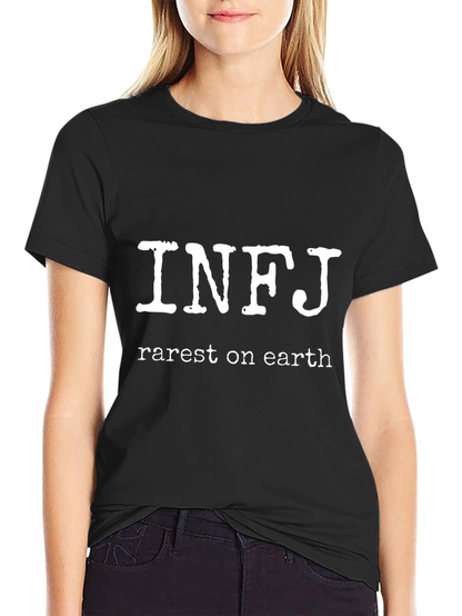 INFJ Rarest on Earth Black T-Shirt