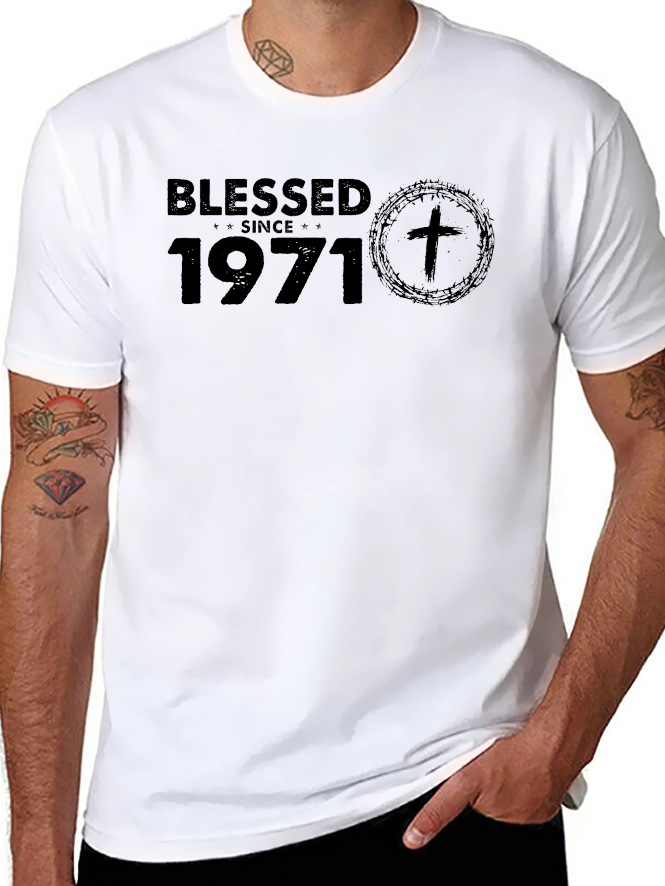 Blessed Since 1971 Graphic T-Shirt