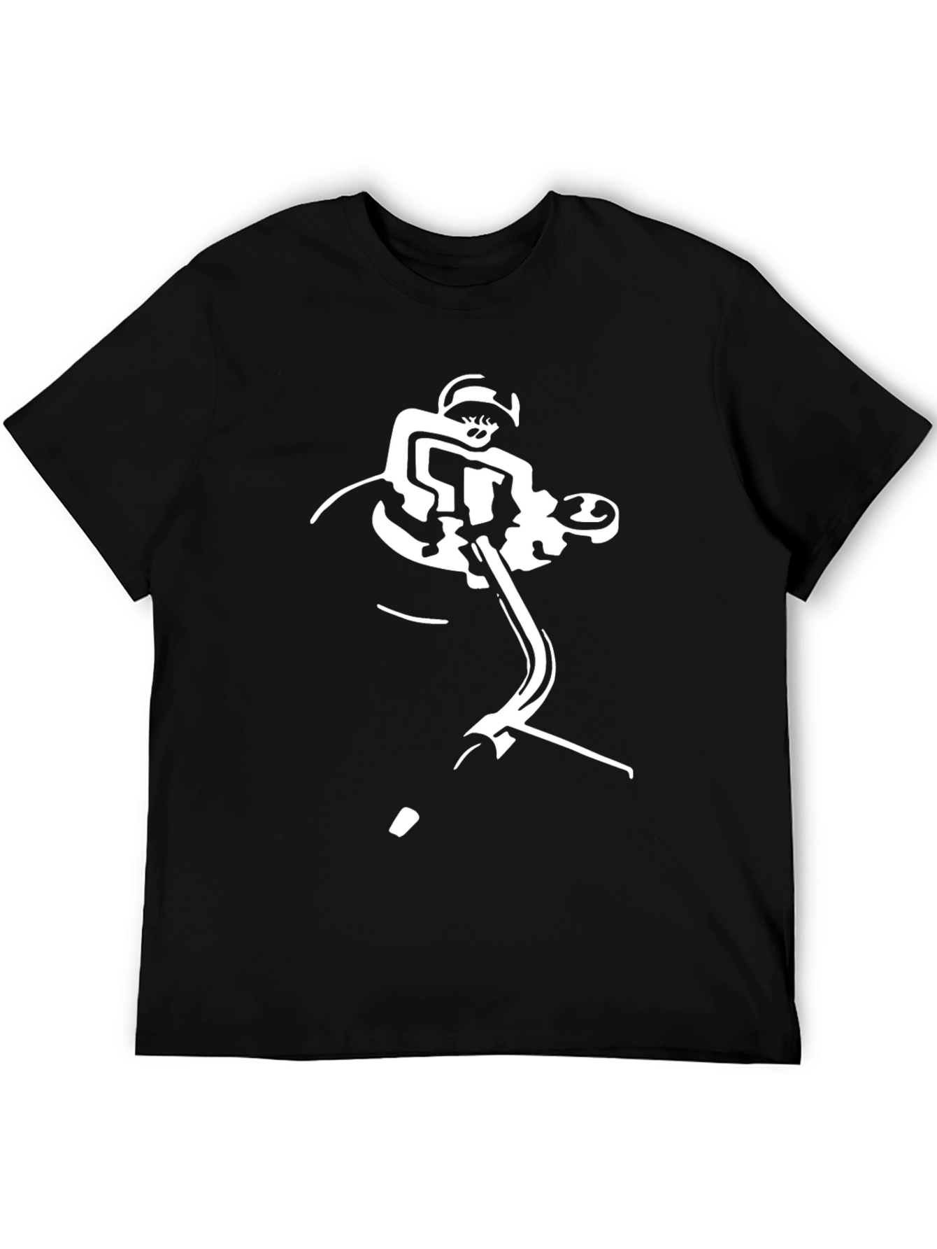 DJ Turntable Graphic Black T-Shirt