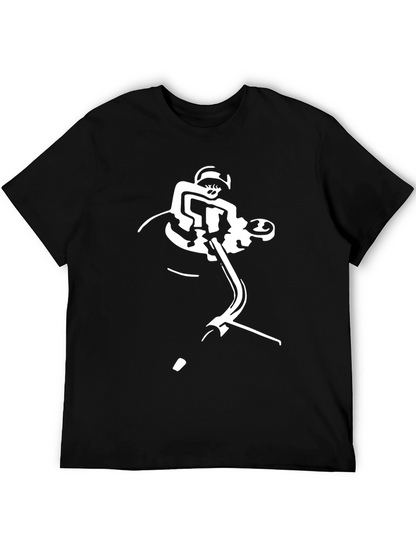 DJ Turntable Graphic Black T-Shirt