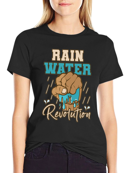 Rainwater Revolution Graphic T-Shirt - Black Cotton Tee