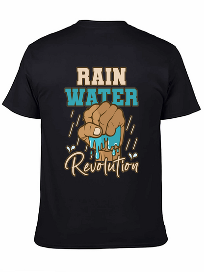 Rainwater Revolution Graphic T-Shirt - Black Cotton Tee