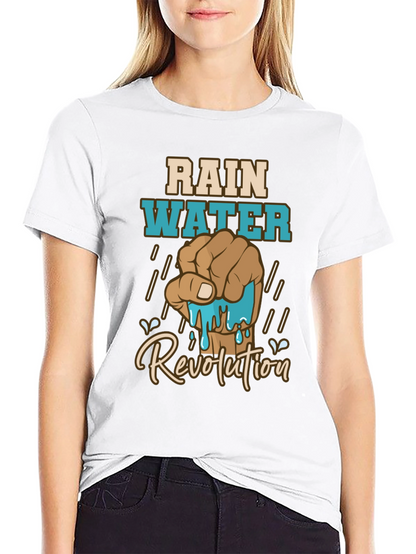 Rainwater Revolution Graphic T-Shirt - Black Cotton Tee