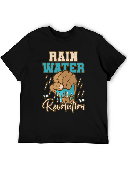Rainwater Revolution Graphic T-Shirt - Black Cotton Tee