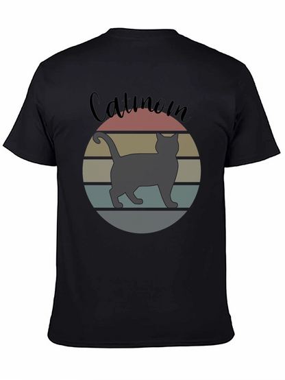 Catmom Retro Style T-Shirt - Unisex Black Tee