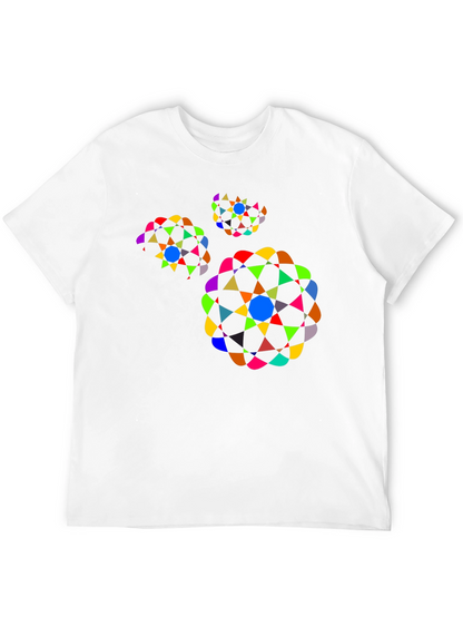 Geometric Pattern Black T-Shirt