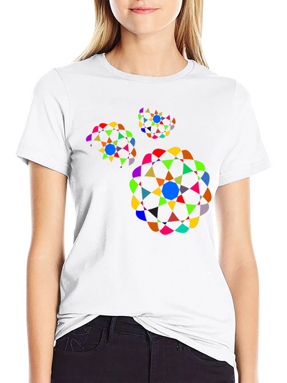 Geometric Pattern Black T-Shirt