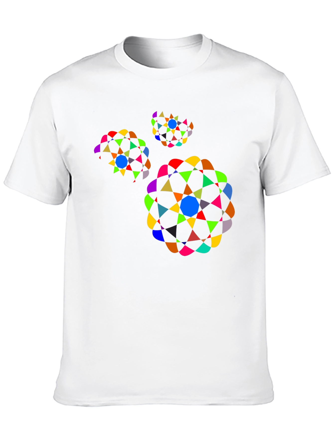 Geometric Pattern Black T-Shirt