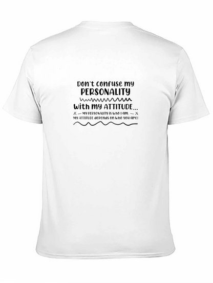 Personality Attitude Graphic Tee - Stylish Comfort