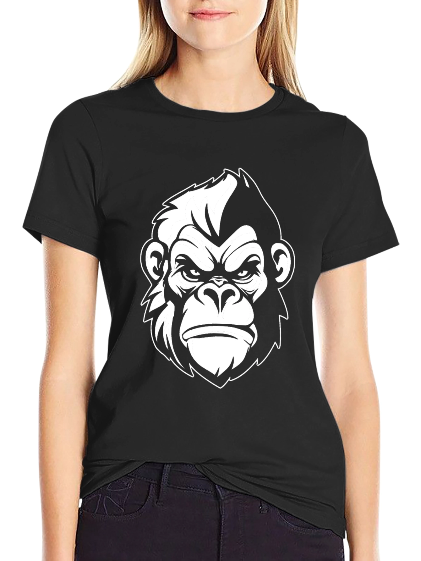 Cool Gorilla Graphic Tee - Black