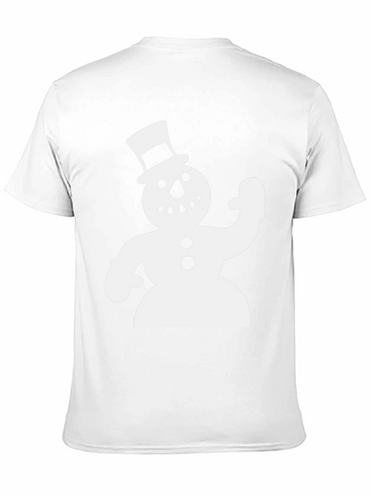 Snowman Graphic Black T-Shirt