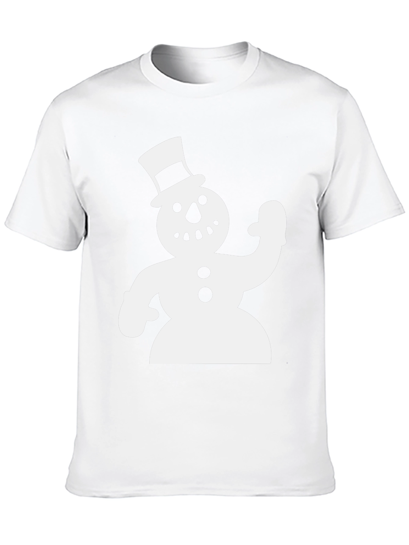 Snowman Graphic Black T-Shirt