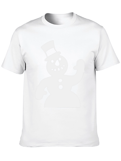 Snowman Graphic Black T-Shirt