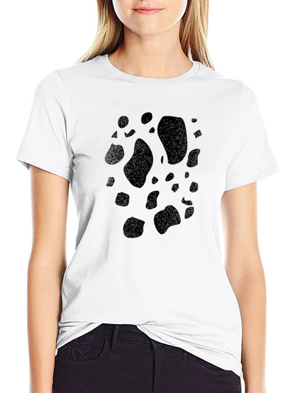 Black Cow Print T-Shirt