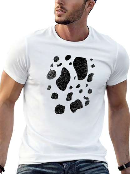 Black Cow Print T-Shirt