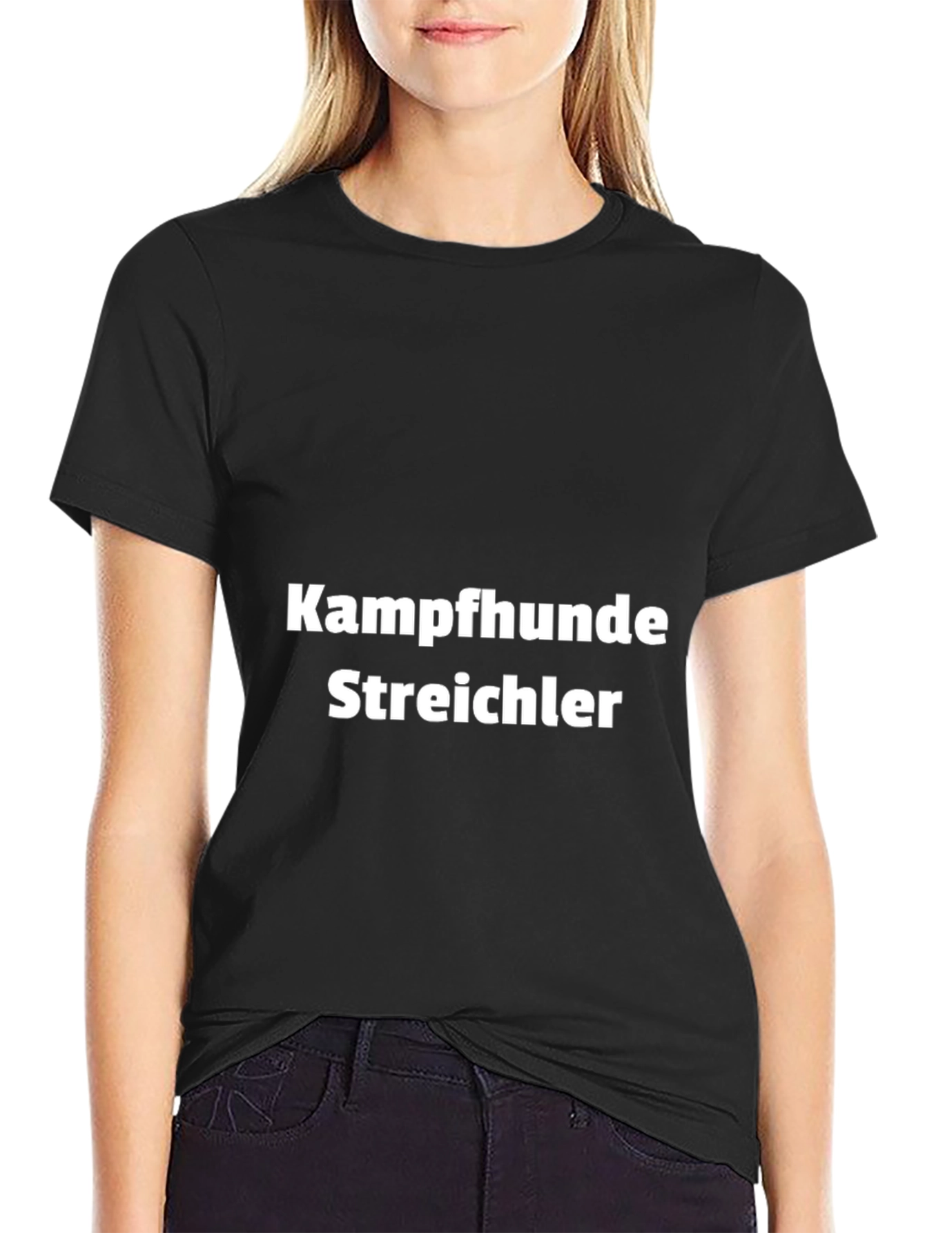 Kampfhund Streichler Black T-Shirt