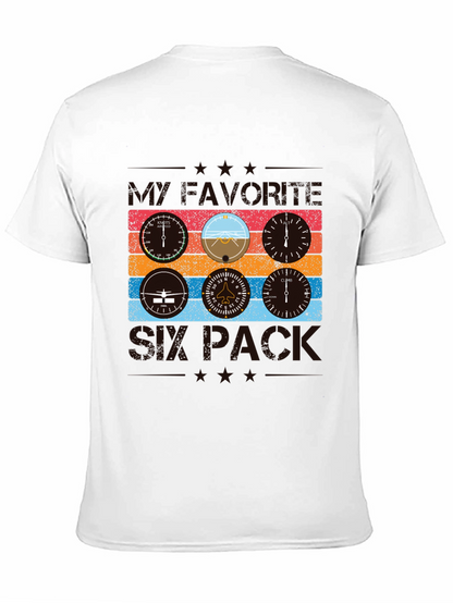 Pilot Six Pack T-Shirt - Aviation Instrument Design