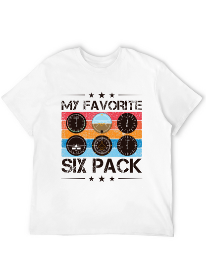 Pilot Six Pack T-Shirt - Aviation Instrument Design