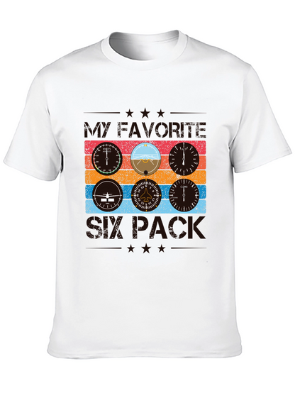 Pilot Six Pack T-Shirt - Aviation Instrument Design