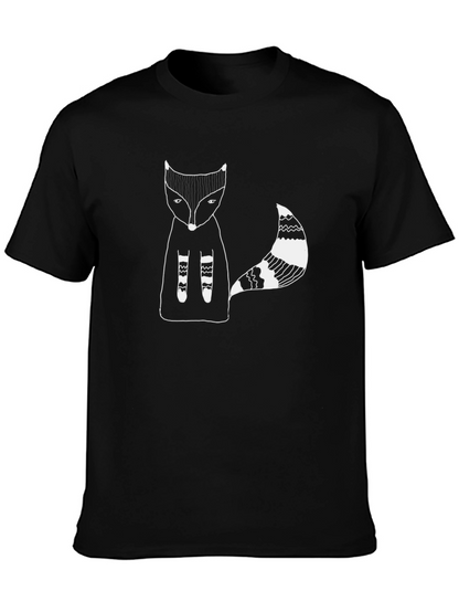 Mens Black Fox Graphic Tee