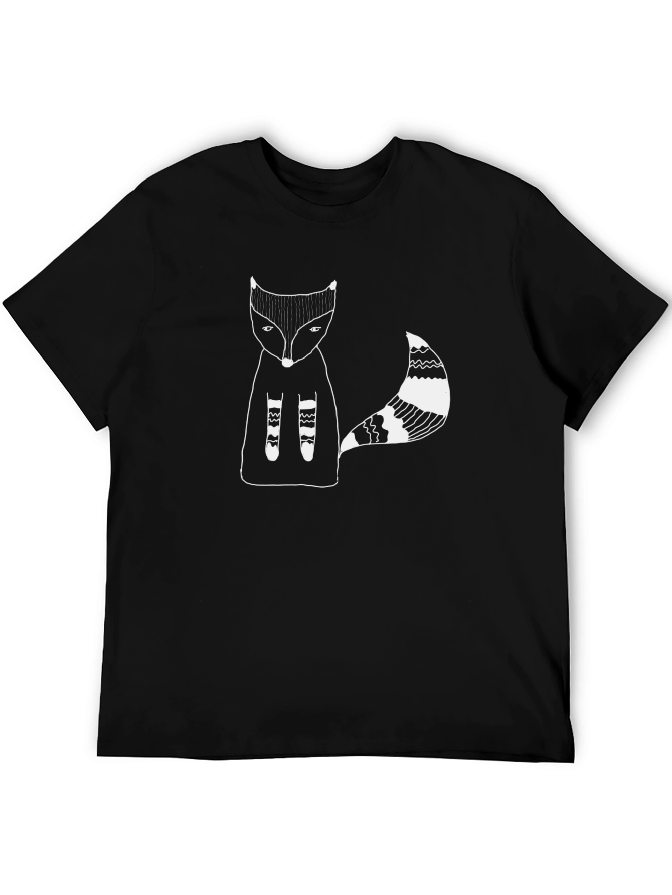 Mens Black Fox Graphic Tee