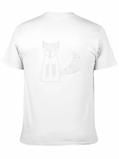 Mens Black Fox Graphic Tee