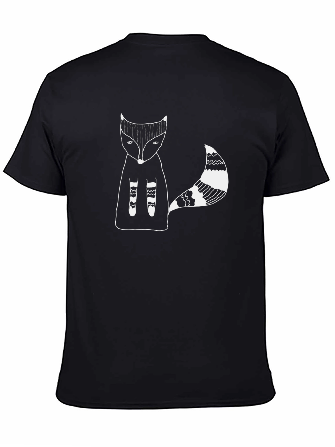 Mens Black Fox Graphic Tee