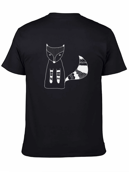 Mens Black Fox Graphic Tee