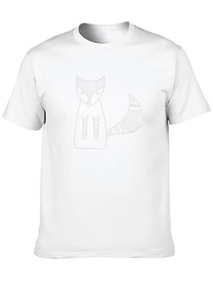 Mens Black Fox Graphic Tee